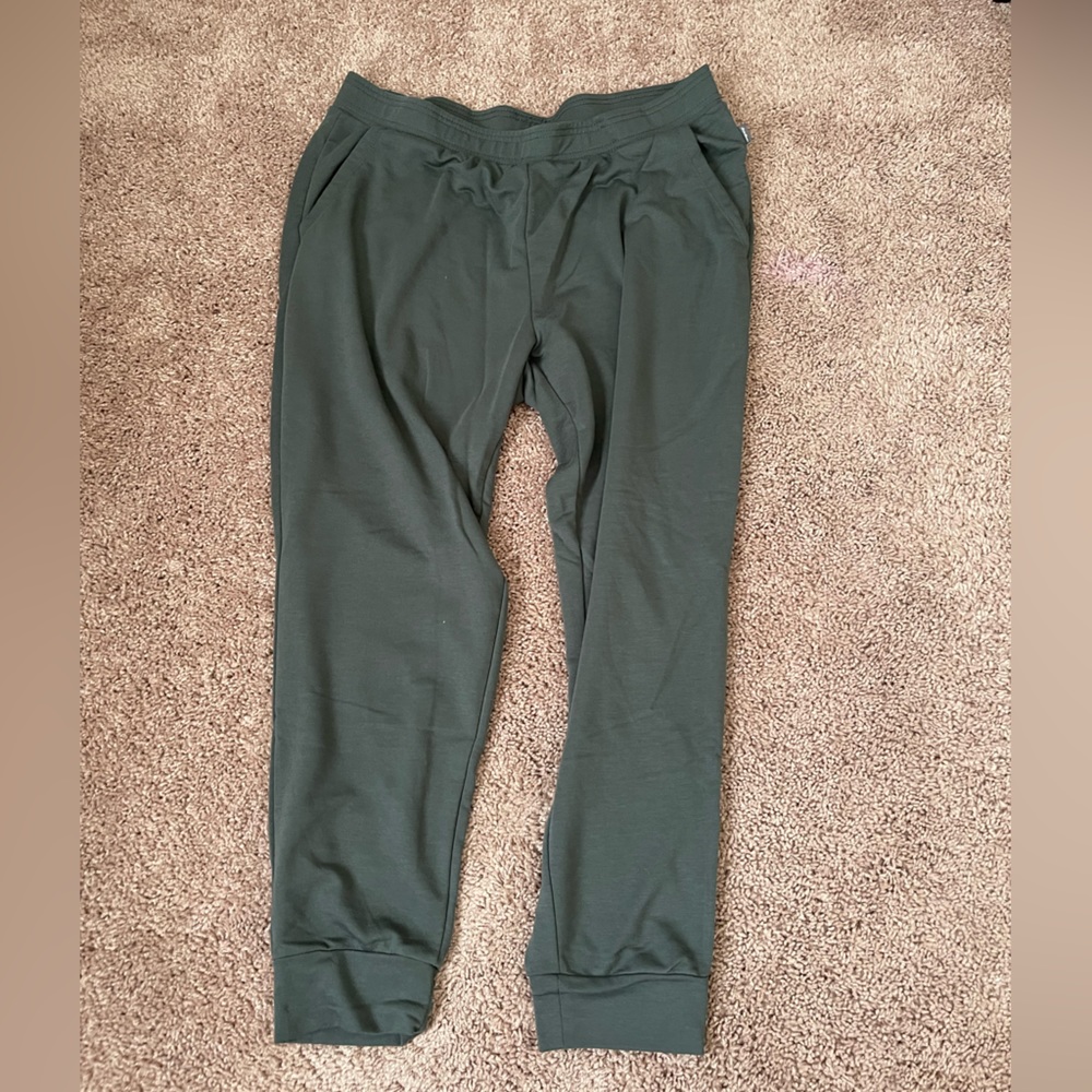 Green sweatpants